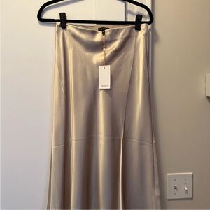 Quince Champagne MIDI Skirt NWT